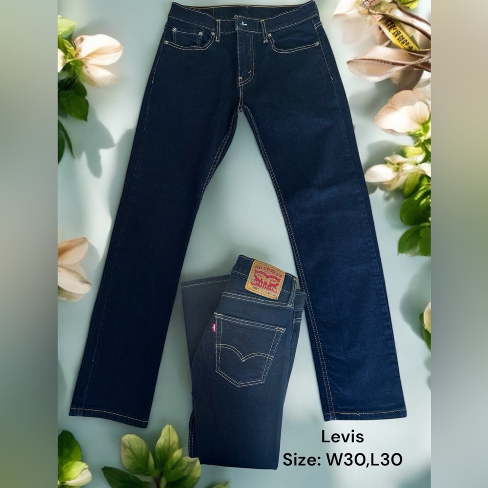 Mens Levi's Dark Blue Jeans